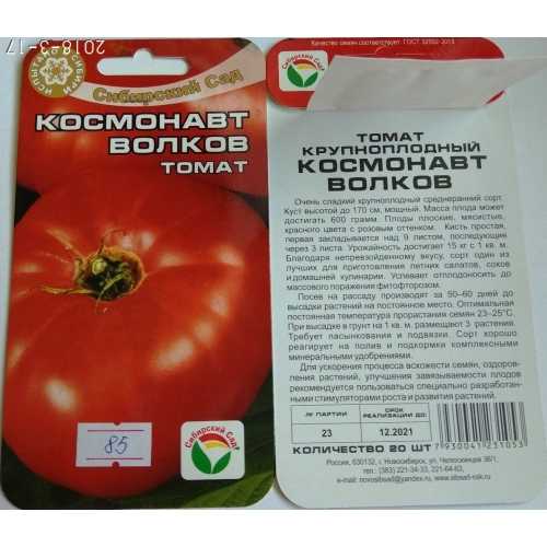 Непростой в уходе, но невероятно урожайный сорт отечественной селекции — томат «космонавт волков»